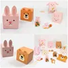 Gift Wrap Easter Boxes Box Candy Favor Basket Party Round Flower Treats Biscuit Packing Cookie Shaped Treat Egg Paper