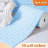 Neu 70 cm*1m 3D Ziegelmuster Wandaufkleber Selbstklebende Panel wasserdichte Wohnzimmer Tapete Home Dekoration