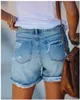 Women's Shorts Women Denim Shorts Summer Fashion Ladies Girls Jeans Shorts Ripped Hole Straight Shorts 230509