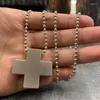 Anhänger Halsketten Anime EVA Katsushika Misato Legierung Kreuz Halskette für Frauen Cosplay Mode Perlenkette Charme Amulett