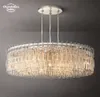 Marignan Round Chandeliers Modern Retro LED Glass Pendant Light Fixtures For Living Room Sovrum Matsal Hängande lampor Lyster