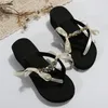Slippers 2023 Spring And Autumn Women's With Middle Heel Sponge Cake Bottom Lace-up Are Anti-slip Wear-resistant