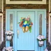 Dekorativa blommor påsk hem dekoration konstgjord blommor krans fram dörr vårkyrkogult med julkransar för boxwood hjärta