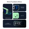 Desk Table Clocks Music LED digital alarm clock voice control temperature and humidity display desktop clock home desk decoration builtin 1200mAh 230508