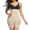 Women's Shapers Queenral Women High Waist Trainer Body Shaper Tummy Control Corset Slimming Sheath Flat Belly Girdle Butt Lifter Bodysuit XS-6XL 230509