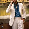 Мужские костюмы Blazers Ivory's Men's Luxury Supt Notched Lapel Blazer Blazer Плот с большим карманным зимним износого настройки сафари.