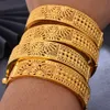 Charm Bracelets Luxury Indian Dubai Gold Color Bangles For Women Girls Wedding Bridal Bracelet Bijoux Jewellry 230508