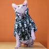 Vêtements Hairless Cat vêtements Sphinx Devon Rex Kitten vêtements Agneau polaire Veste en coton chaud Automne Hiver Designer Sphynx Cat Clothes