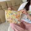 Japanse kleur Weave Jacquard make -uptas delicate opbergtas grote capaciteit draagbare toiletartikelen tassen reizen cosmetische zak