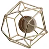 Candle Holders Zestaw 4 złotych geometrycznych metalowych turkury do salonu dekoracje łazienki - centralne elementy