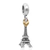 925 Sterling Silver Charms voor Pandora Jewelry Beads Women Sieraden Verzamelde Eiffeltoren Hand Tree Boat Charm