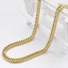 Chains Cool MEN'S Stainless Steel Chain Necklace Gold Color Fashion Hip Hop Customed Size Jewellery WN117