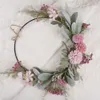 Decorative Flowers Wreaths Wreath Door Decor Front Hanging Home Floral Valentines Artificial Summer Spring Easter Flower Outside Day Decorations 230508