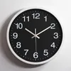 Wandklokken 12 centimeter geometrische patronen aluminium stille klok woonkamer horloge ambacht geschenken kantoor koffie winkel thuis decoratie