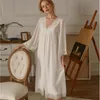 Mulheres para sono feminino Mulheres pijamas para dormir vestido noturno de lounge lady lady renda de fada de fada vestido vintage e sets de roupão