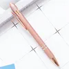 50Pcs Personalized Carving Logo Stationery Office School Supplies Press Touch Screen Ballpoint Pen Cute Metal Pens