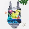 2-11Y One Piece Girls' High Quality Children's Swimwear Beach Suit P230602