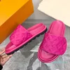 Ontwerpers Pool Pillow Mules Dames Sandalen Zonsondergang Flat Comfort Gevotte voorste riem Slippers Snelbare gemakkelijk te dragen stijldia's mode