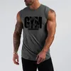 Débardeurs pour hommes Débardeur de gym Vêtements de fitness pour hommes Gilet de compression Coton Bodybuilding Stringer Débardeur Muscle Singlet Workout Chemise sans manches 230508