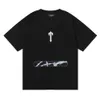 Designer modekläder T-shirt Tröjor Trapstar Taggtråd Aow Tee Sommar Ny Lös Casual Herr Damer Ren bomull Kortärmad T-shirt Lyxig Casual Cotton Streetwe