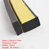 Nova tira de vedação de esponja autoadesiva de borracha largura 10-30 mm de espessura 2-20 mm adesivo de lado único EVA espuma preta anticolisão junta de vedação