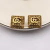 Luxury Stud Earring Designer Earrings Letters Jewelry Woman 18k Plated Diamond Crystal Rhinestones Pearls Wedding Gifts Accessories Classic