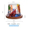 Copas de vino Vidrio giratorio pintado a mano con posavasos taza de agua de color vaso de giroscopio de descompresión whisky 230508