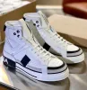 Top Brand Brand High-Top Custom 2.zero Sneaker Shoes con dettagli a contrasto con le cuoio a materiale misto di graffio maschile masche