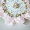 Gift Wrap Style Kreatywne cukierki ślubne Opakowanie okrągłe ciasto Trójkąt Cukier z wstążką minimalistyczny stały kolor