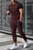 Suits-survêtement masculins 2023 Fashion Men Tshirt Suit Tracksuit 3D Privations de sport imprimées à manches courtes Long Pantalon Streetwear 2 Pieds Set Vêtements Male 230509
