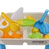 Sandspiel Wasserspaß und Tischset mit Deckelabdeckung Strandspielzeug Outdoor Gartenbox Kit Kids Summer für Kleinkinder 230508