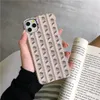 Goya Fundas de teléfono de lujo con funda de teléfono de diseñador rosa púrpura Funda de letras doradas Funda de cuero a prueba de golpes para iPhone 14 Pro Max 13P 12 11 X