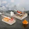 Geschenkverpackung 10 Stück transparente Tortenschachtel Cupcake Eis Griff Verpackung Kunststoff PET-Nahrung für Hochzeit Geburtstag liefert Baby ShowerGift