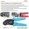 Tang Crinpling Pliers SNシリーズ0.256mm2ミニヨーロッパスタイル28b 48b絶縁されていない非断熱端子アダプタークリンプツール