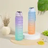 Upgrade Motivational Sport Water Bottle Leakproof Bottles Drinking Outdoor Travel Portable Water Bottle Gym Fitness Jugs