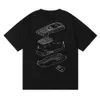 Designer Fashion Clothing Tshirt Tees American Label Trapstar London Phone Big Brother Dotted Line Printed Pure Cotton Round Neck Short Sleeved T-shirt Summer Tops