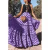 Kjolar bohemiska maxi för kvinnor hög midja polka prickad kjol lös rufsad lång veckad elegant kvinnlig streetwear 230509