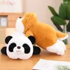 30/45/60 cm mooie pluche panda shiba inu varkenspeelgoed schattig slapende poppen baby kinderen seventen speelgoed gevuld zacht voor kinderen geschenken