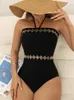 Mutada de banho feminina One Piece Swimsuit 2023 Solid Black Monokini Sexy Bathing Suit Swimming Feminino Brasileiro Bolyian Wear Bodysuit Summer Summer