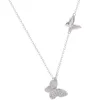 Подвесные ожерелья элегантное ожерелье для бабочек для женщин Романтика Минималистская блестящая цепочка клавиля Женская свадебная вечеринка подарки