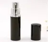 Simple couleur noire 5 ml 10 ml Mini Portable rechargeable parfum atomiseur vaporisateur bouteilles vides bouteilles contenants cosmétiques bouteilles
