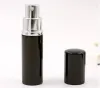 Top couleur noire 5ml 10ml Mini Portable rechargeable parfum atomiseur vaporisateur bouteilles vides conteneurs cosmétiques bouteilles