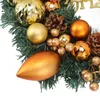 Décorations faites à la main de cône de pin de guirlande de Noël de fleurs décoratives pour la partie