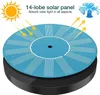 Decorações de jardim 1.5W Bomba solar -fonte com 6 bocais de banho solar Banho de água Bomba de água Fontes flutuantes adequadas para lagoas 230506