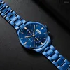 Polshorloges Fashion Quartz Kijk voor mannen roestvrijstalen heren Business Watches Designer Reloj Hombre 2023 Gratis drop mannelijke klok