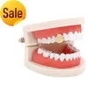 Hiphop Men Gold Single Tooth Grillz Top Bottom Grill Gold Teeth Jewelry