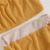 Deux pièces enfant en bas âge maillot de bain enfants bébé fille maillots de bain été contraste couleur hauts sans manches et shorts de plage maillots de bain