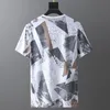 Herren T-Shirts 10XL T-Shirts Sommer T-Shirt Herren Plus Size Tops Tees Herren Mode Lässig Graffiti Druck Kurzarm Große Größe 8XL 9XL 10XL 230509