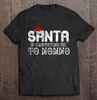 T-shirts pour hommes Chemise pour hommes Le père Noël me promeut à Nonno Pull de Noël T-shirt pour femmes