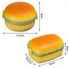 Dinnerware Sets Cute Fork Hamburger Burger Lunch Box Double Tier Container Bento Lunchbox